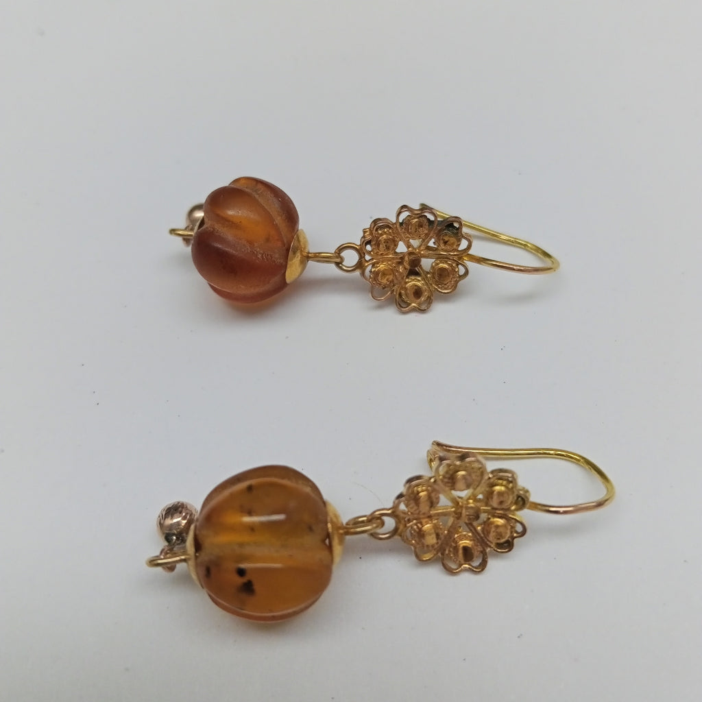 ARETES PAR ORO 8 K 2.2 GRMS (SEMINUEVO)