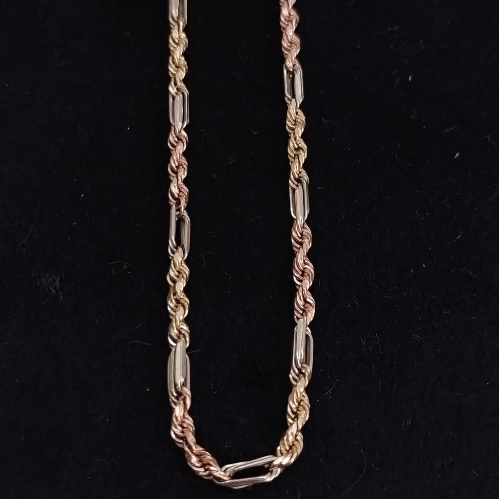 CADENA ORO COMBINADO 14 K 5,00 GRMS (SEMINUEVO)