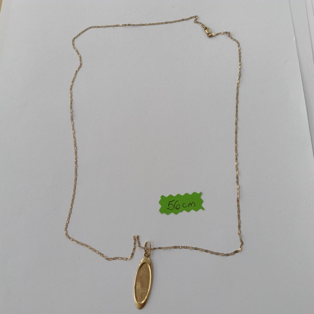 CADENA, DIJE ORO 14 K 2.4 GRMS (SEMINUEVO)