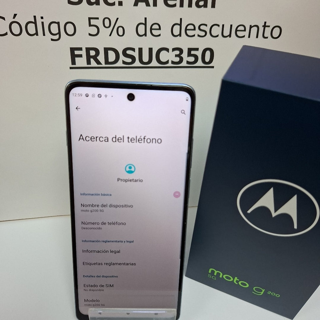 CELULAR MOTOROLA MOTO G200 5G XT2175-1 128 GB 8 GB RAM (SEMINUEVO)