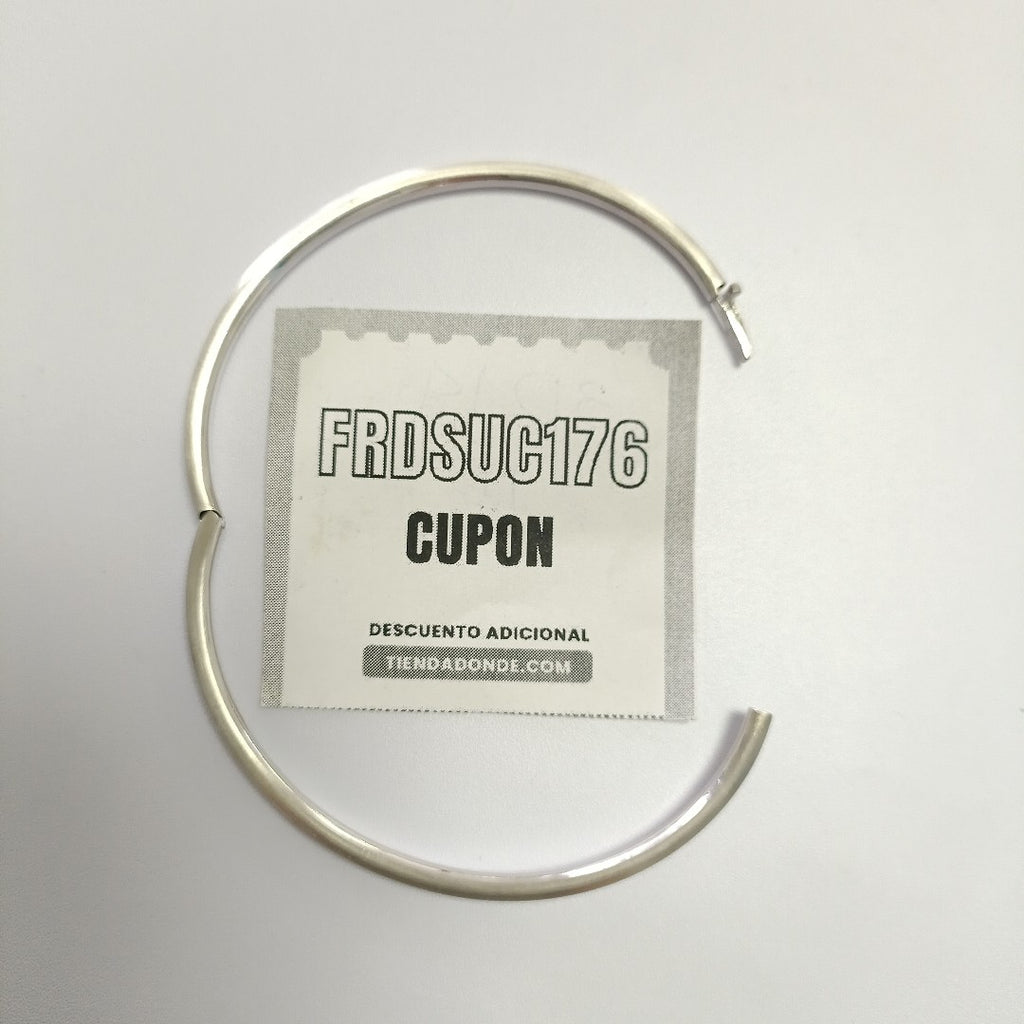 PULSERA RIGIDA ORO BLANCO 14 K 5,70 GRMS (SEMINUEVO)