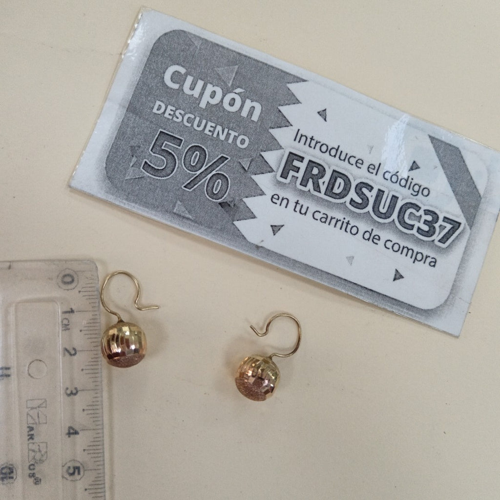 ARETES PAR ORO 10 K 2.6 GRMS (SEMINUEVO)