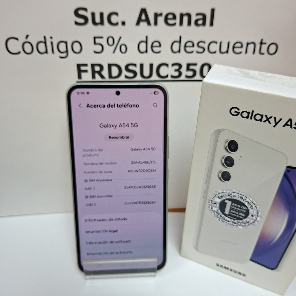 CELULAR SAMSUNG GALAXY A54 5G SM-A546E 256 GB 8 GB RAM (SEMINUEVO)