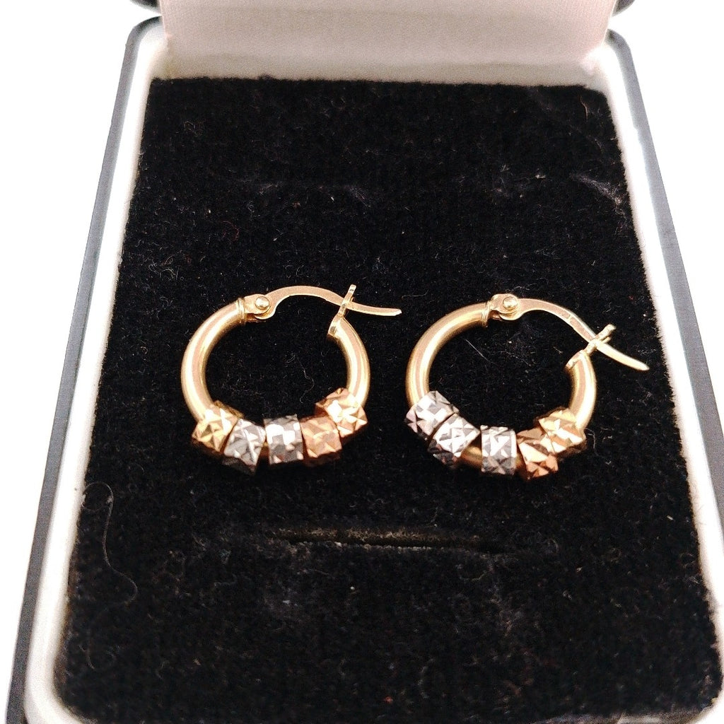ARETES PAR ORO 14 K 2,30 GRMS (SEMINUEVO)