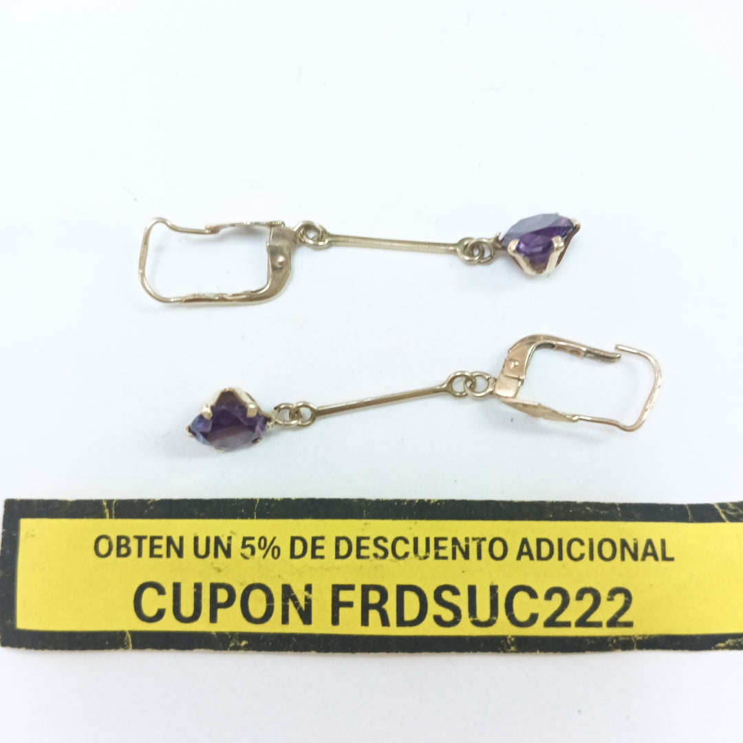 ARETES PAR ORO 10 K 2.3 GRMS (SEMINUEVO)