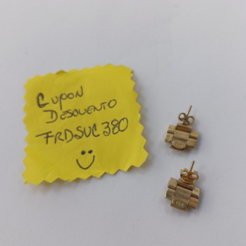 BROQUELES PAR ORO 14 K 3.5 GRMS (SEMINUEVO)