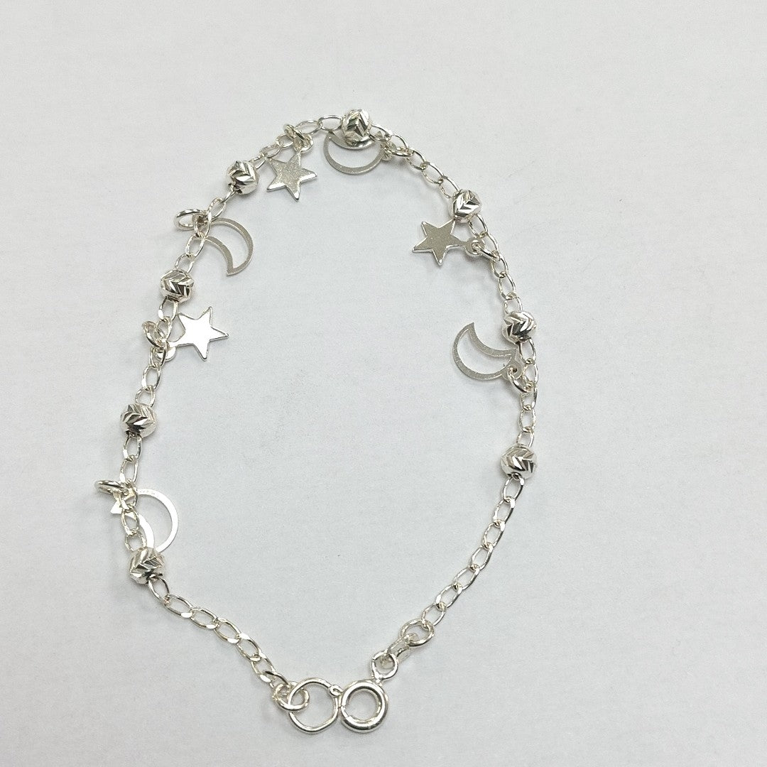 PULSERA TEJIDO TEJIDO ESPECIAL PLATA .925 18 CM 3.1 GR (NUEVO)