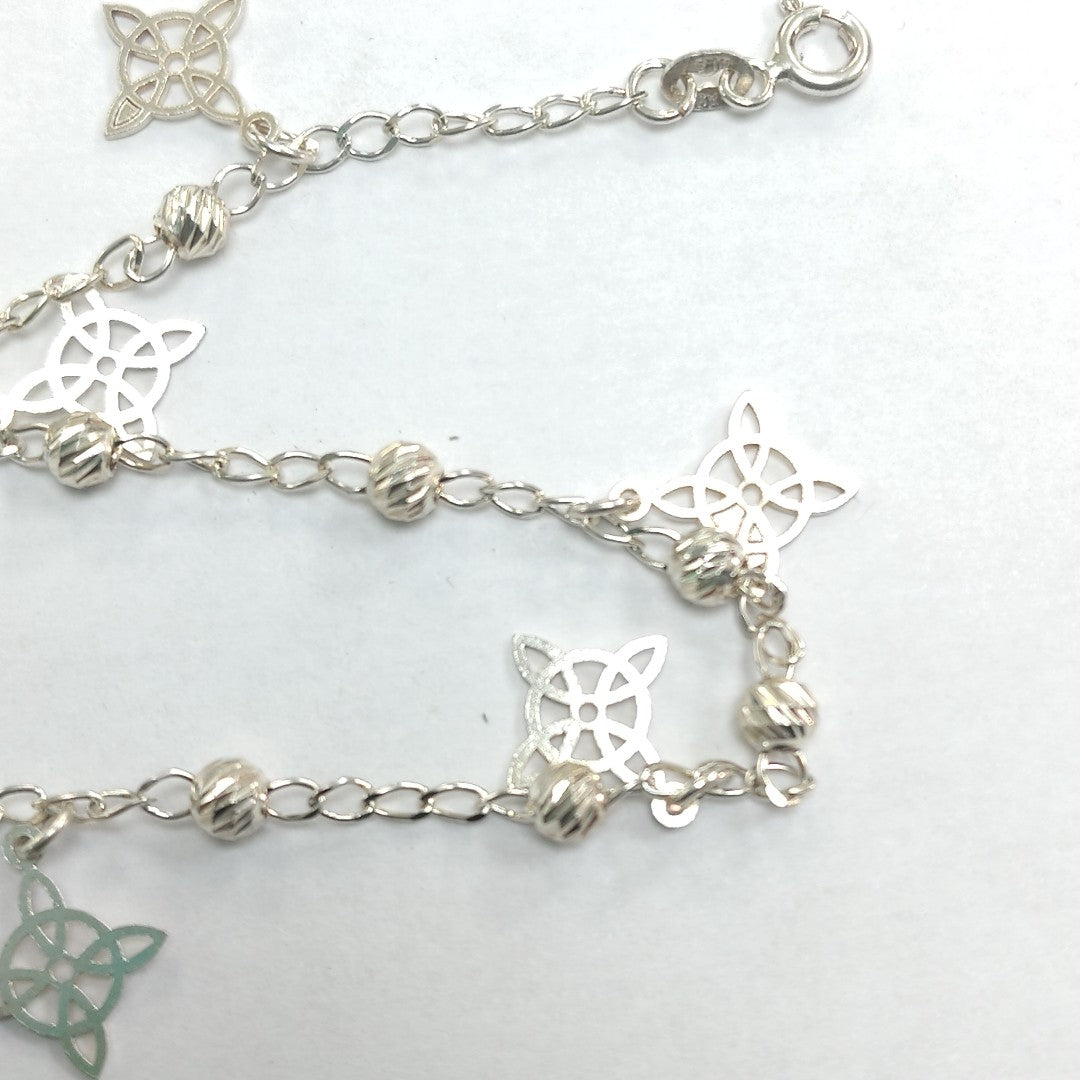 PULSERA TEJIDO ESPECIAL PLATA .925 18 CM 3.2 GR (NUEVO)
