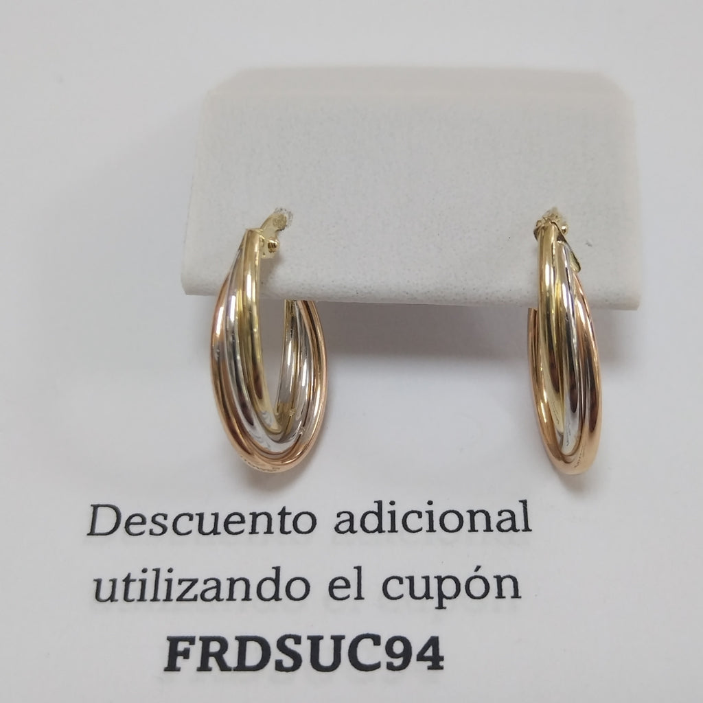 ARRACADAS ORO 14K 1.5 (NUEVO)