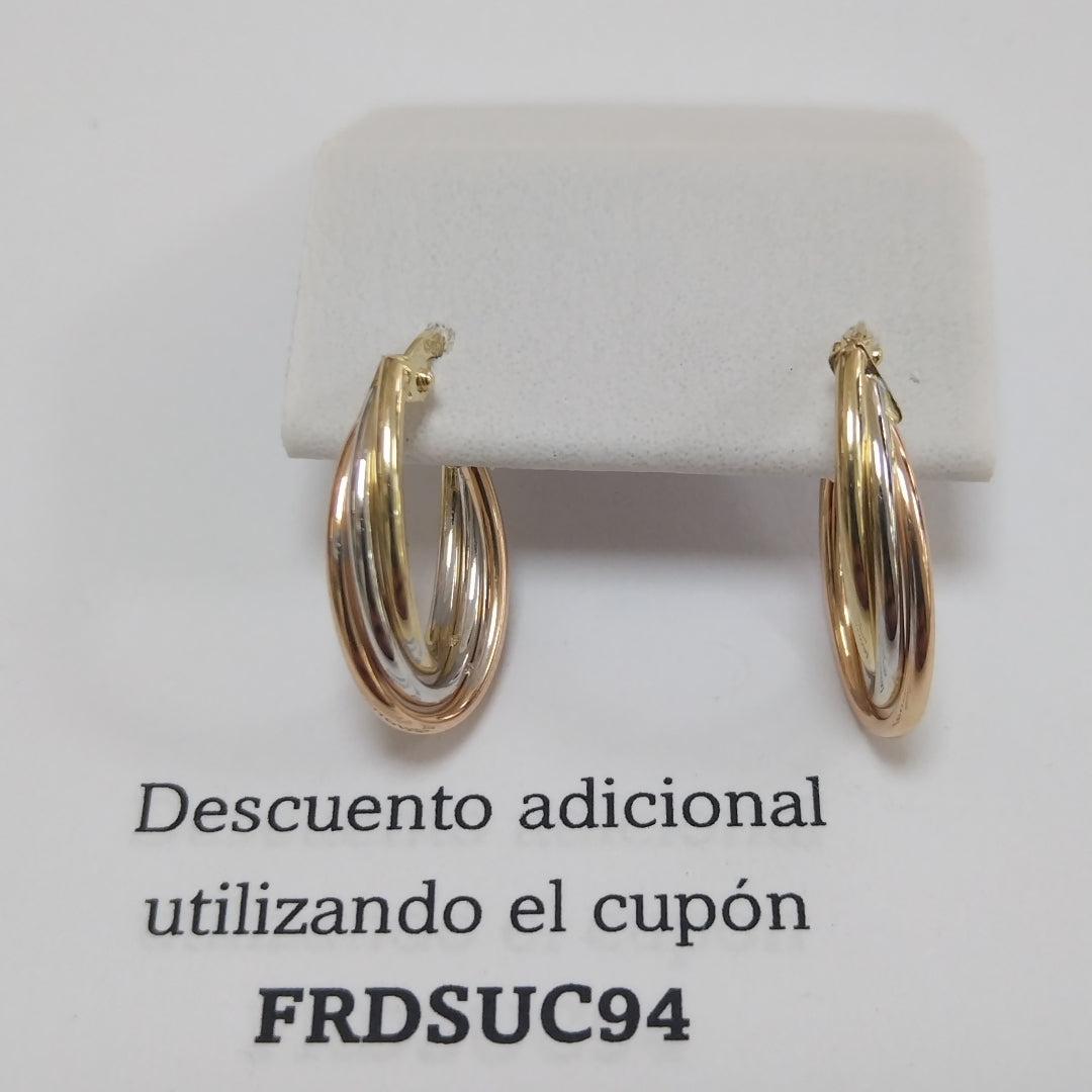 ARRACADAS ORO 14K 1.5 (NUEVO)