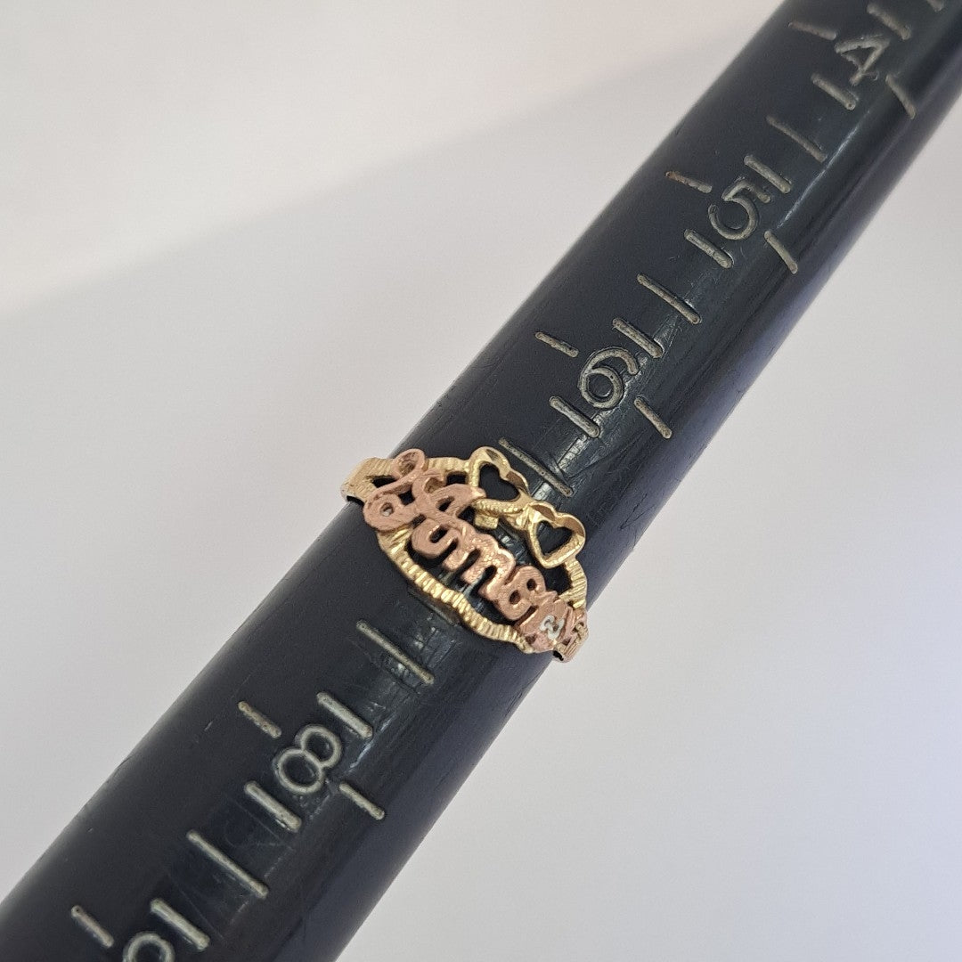 ANILLITO ORO, ORO COMBINADO 10 K 1.4 GRMS (SEMINUEVO)