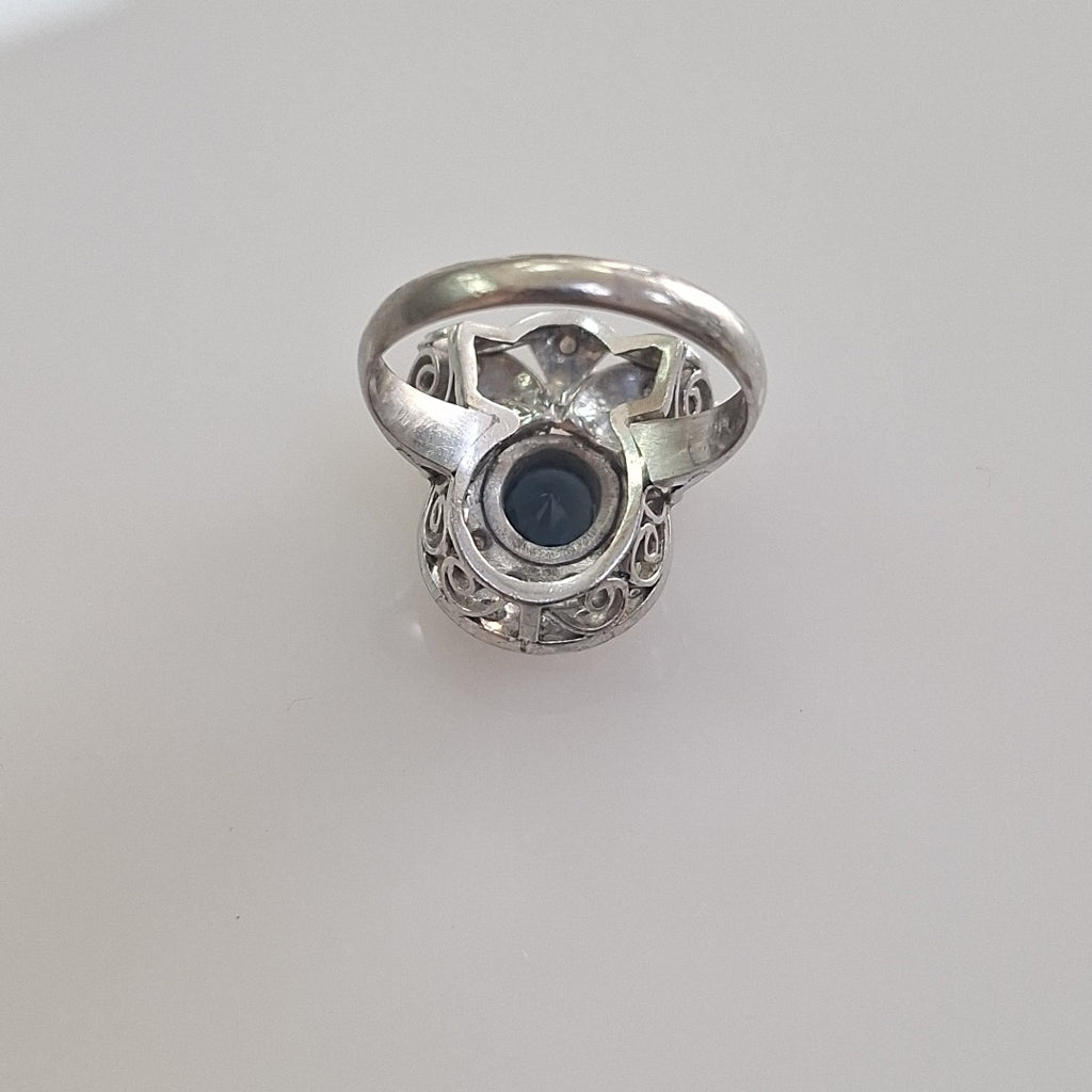 ANILLO ORO,ORO BLANCO 10 K 4,20 GRMS (SEMINUEVO)