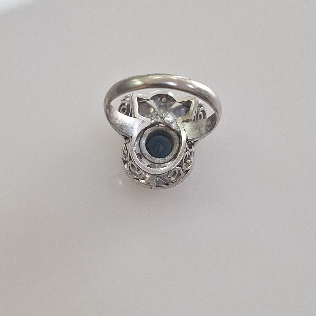 ANILLO ORO,ORO BLANCO 10 K 4,20 GRMS (SEMINUEVO)