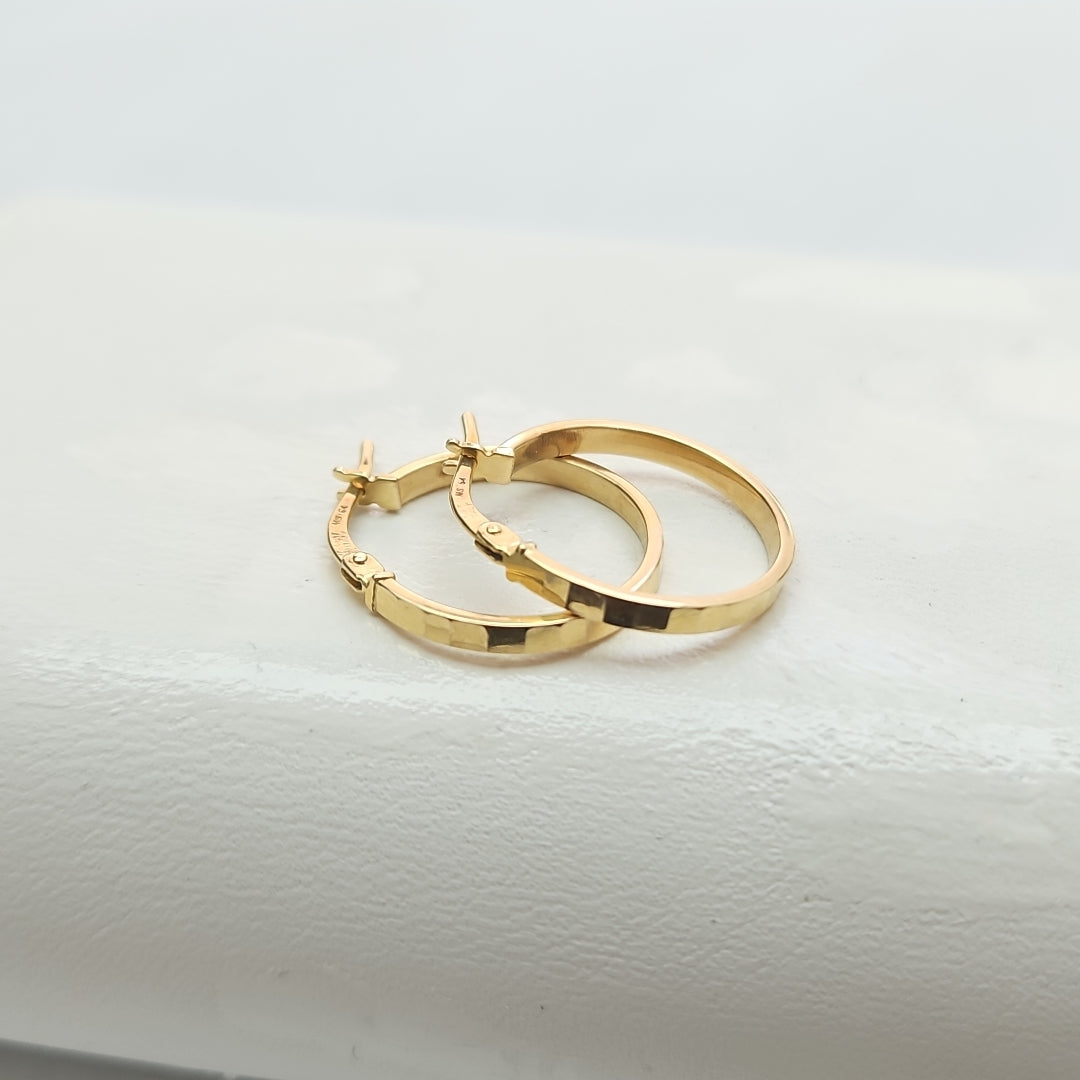 ARRACADAS PAR ORO 14 K 1,10 GRMS (SEMINUEVO)