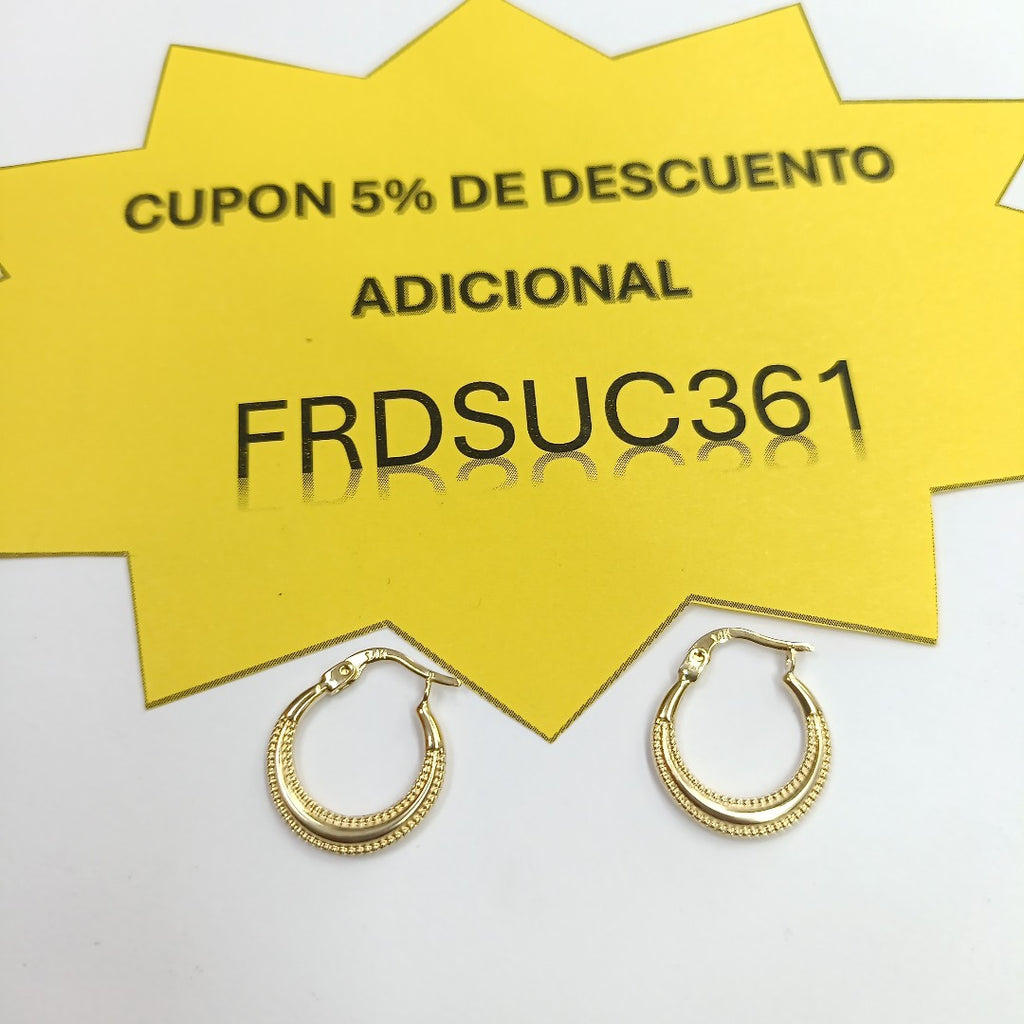 ARRACADAS ORO 14K 1.2 (NUEVO)