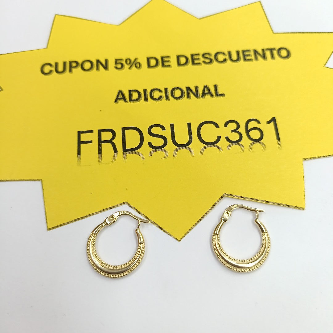 ARRACADAS ORO 14K 1.2 (NUEVO)