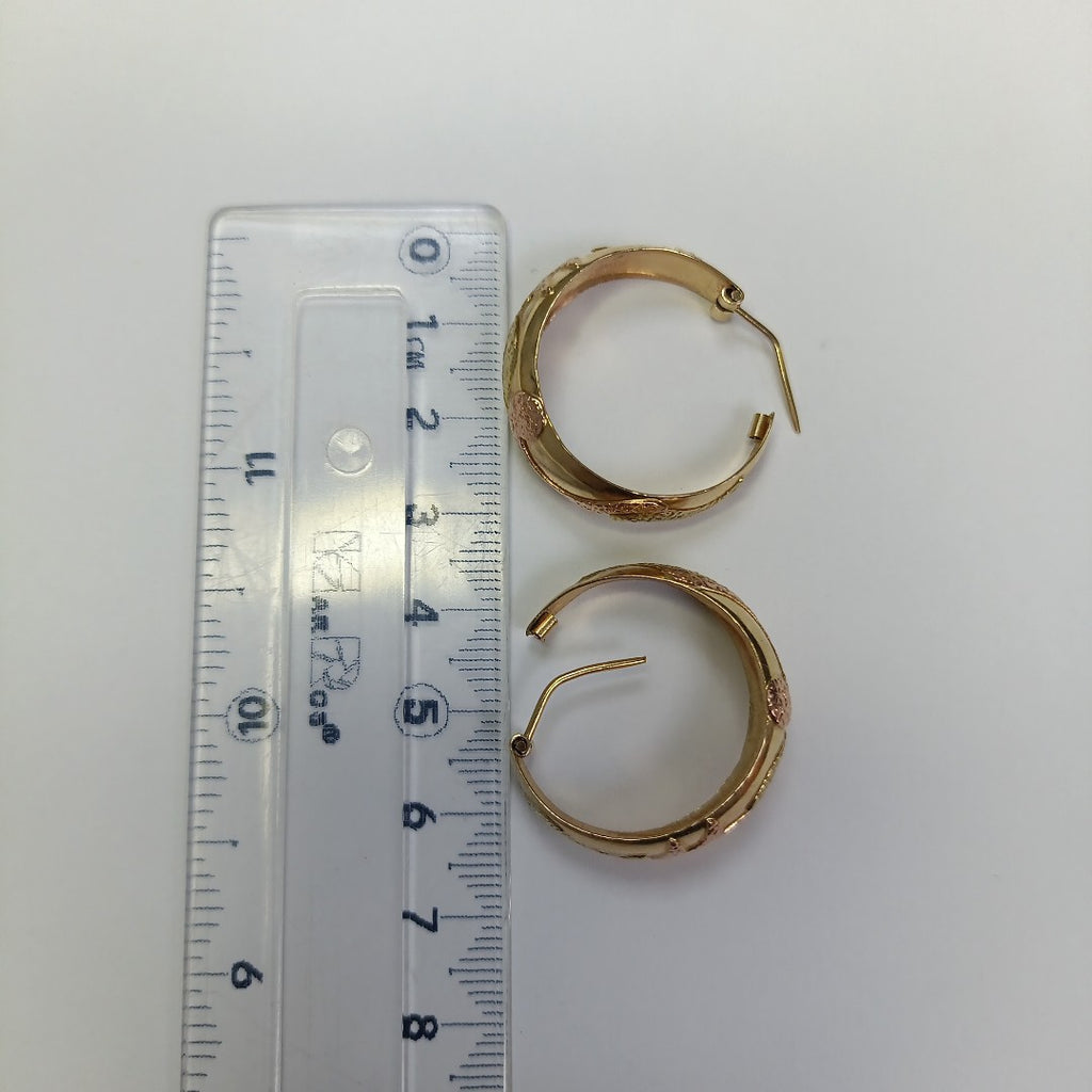 ARRACADAS PAR ORO,ORO COMBINADO 14 K 7,00 GRMS (SEMINUEVO)