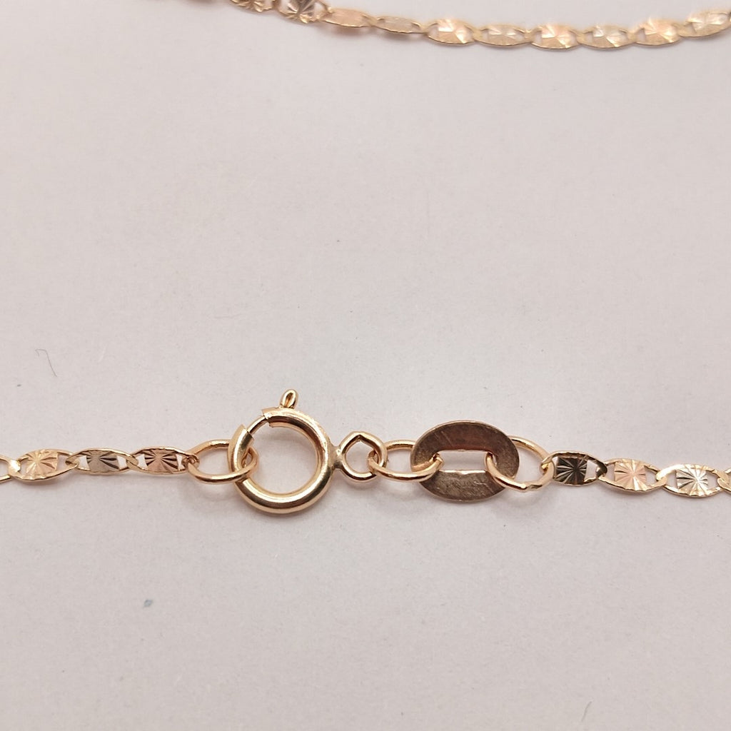 CADENA, MEDALLA RELIGIOSA ORO 10 K 2.2 GRMS (SEMINUEVO)