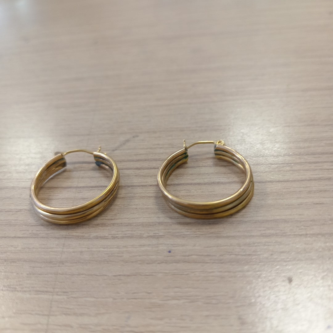 ARRACADAS PAR ORO 14 K 2.6 GRMS (SEMINUEVO)