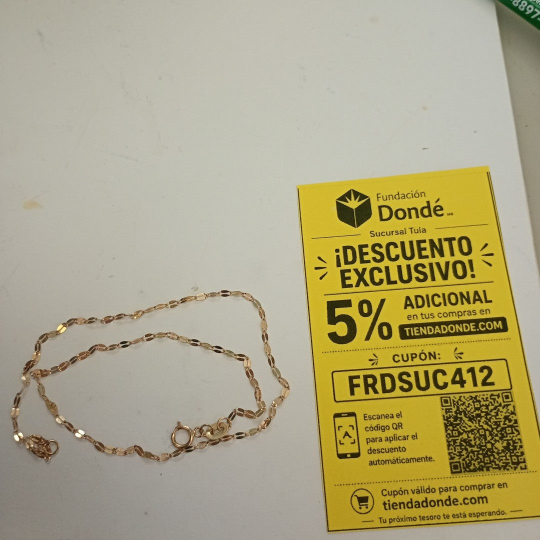 CADENA ORO 10 K 0.8 GRMS (SEMINUEVO)