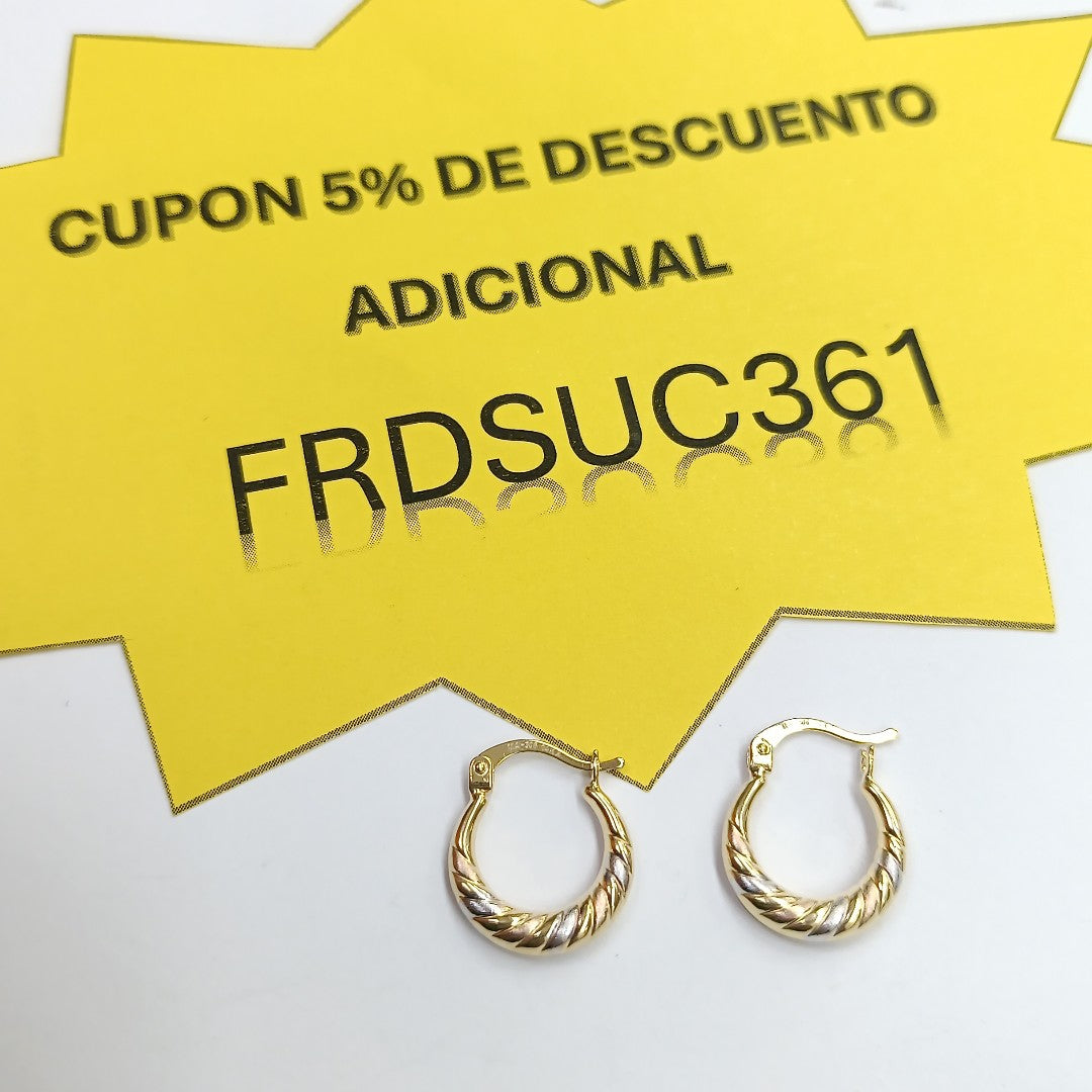 ARRACADAS ORO 14K 1.1 (NUEVO)