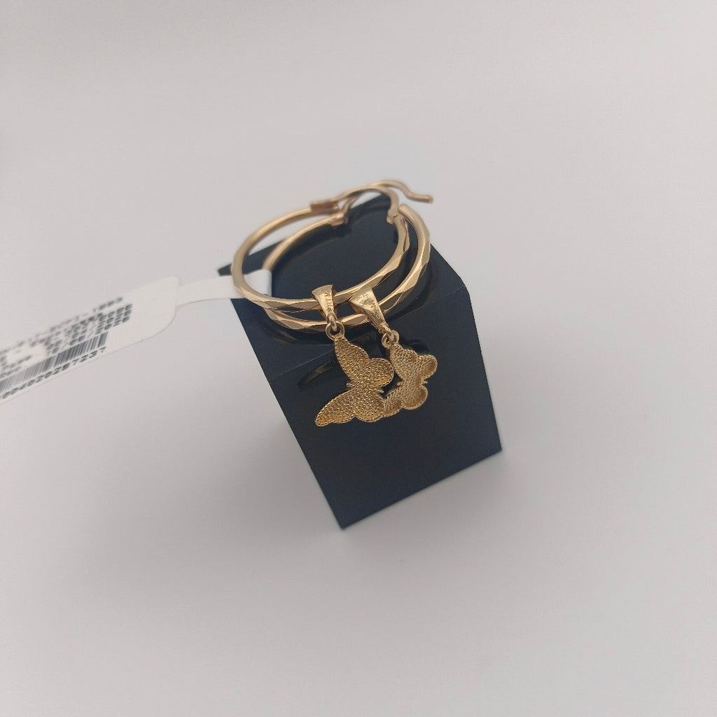 ARRACADAS PAR ORO 14 K 3 GRMS (SEMINUEVO)