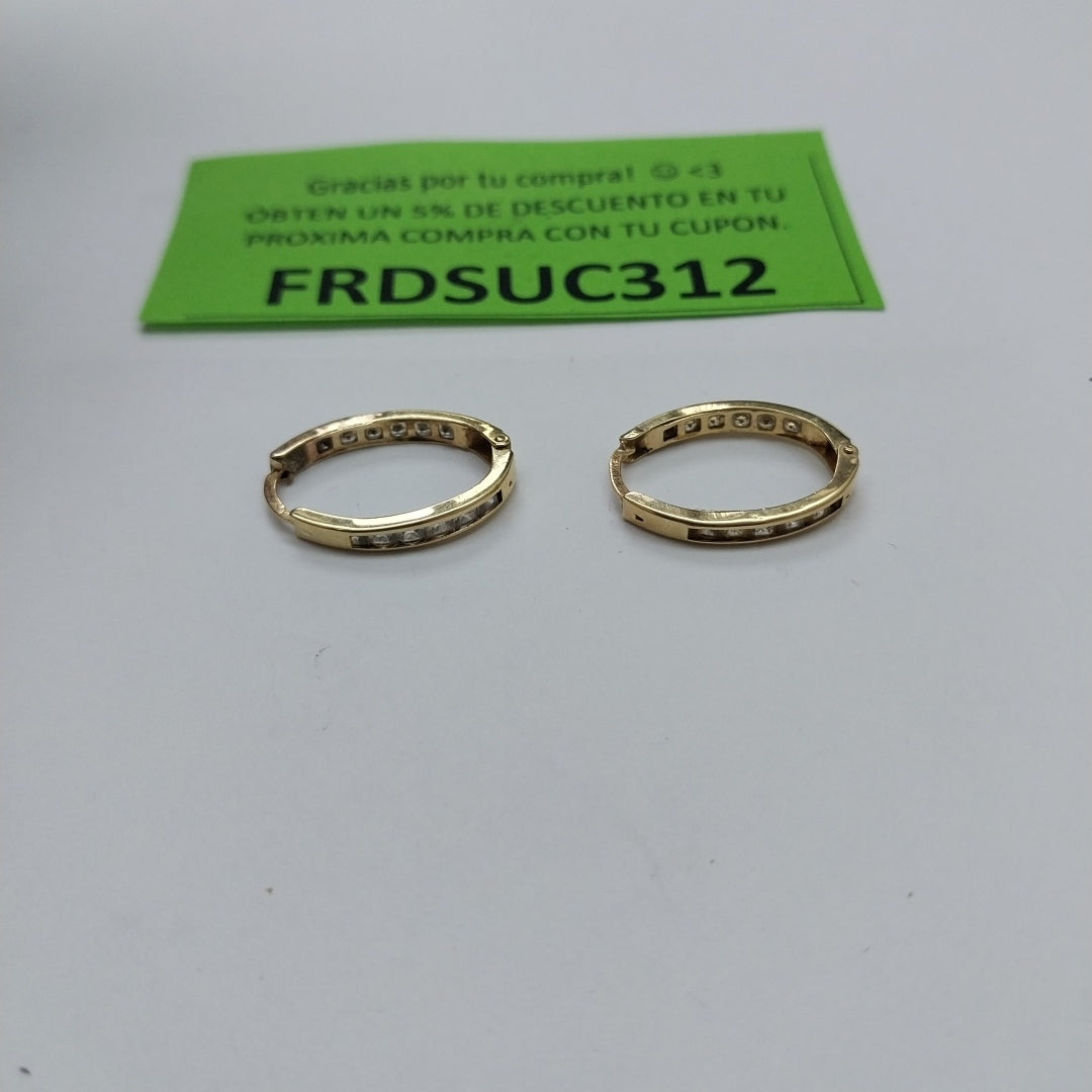 ARRACADAS PAR ORO 10 K 1.8 GRMS (SEMINUEVO)