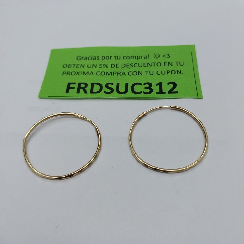 ARRACADAS PAR ORO 10 K 1.4 GRMS (SEMINUEVO)