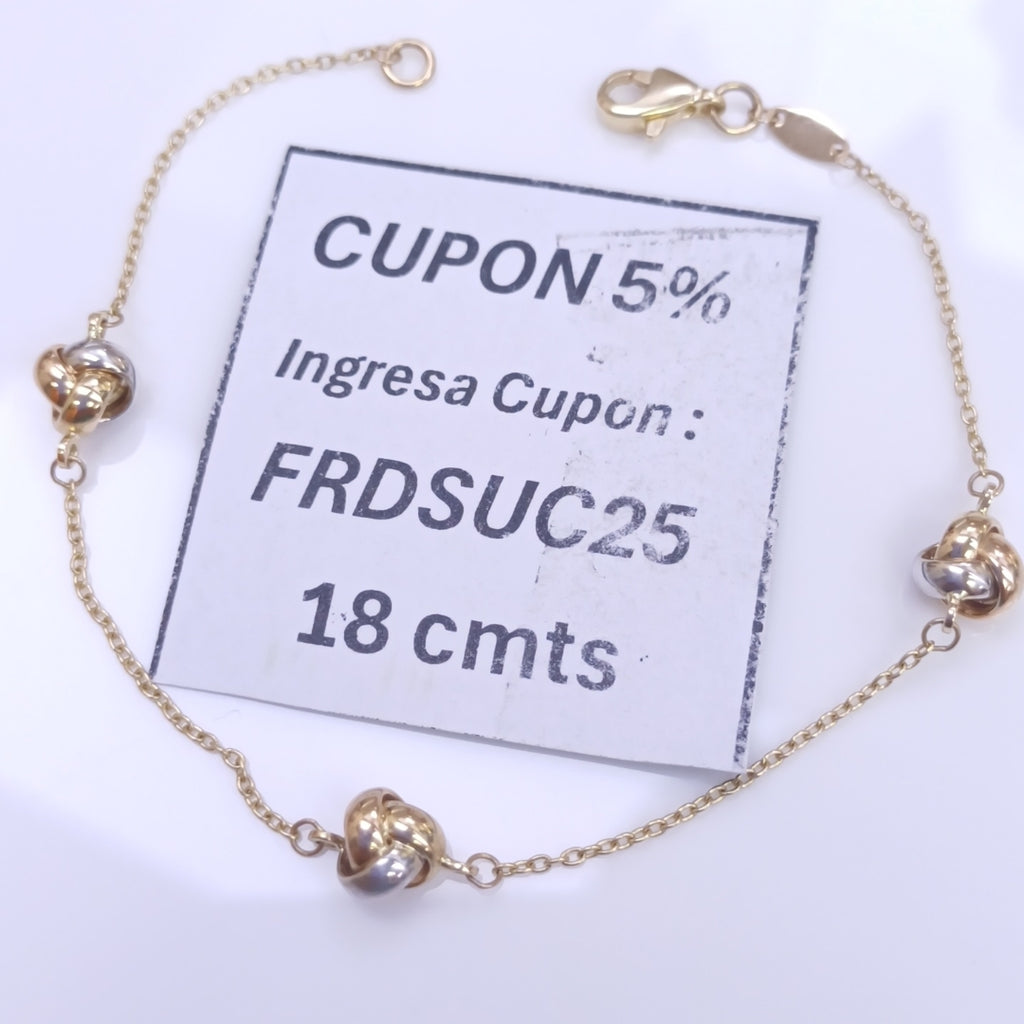 PULSERAS DAMA ORO 14K 1.9 (NUEVO)