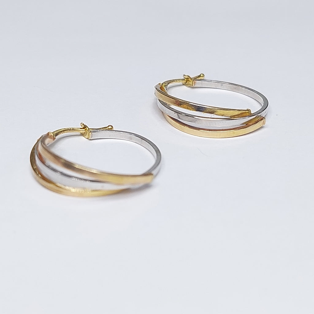 ARRACADAS PAR ORO COMBINADO 10 K 1.9 GRMS (SEMINUEVO)