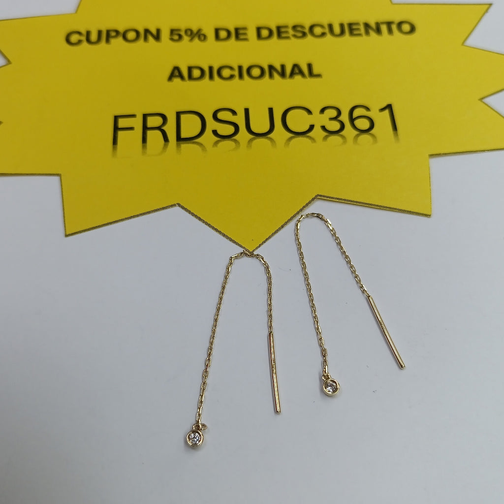 BROQUELES ORO 14K 0.9 (NUEVO)
