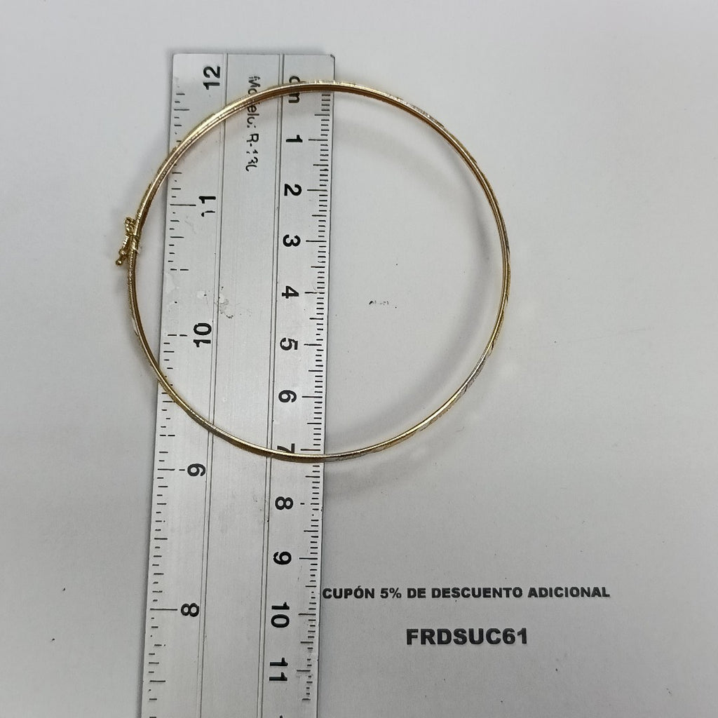 PULSERA RIGIDA ORO 14 K 4.7 GRMS (SEMINUEVO)