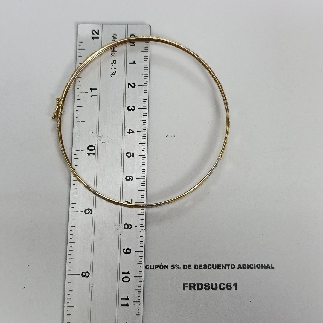PULSERA RIGIDA ORO 14 K 4.7 GRMS (SEMINUEVO)