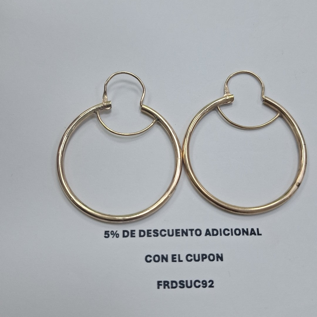 ARRACADAS PAR ORO 8 K 6 GRMS (SEMINUEVO)
