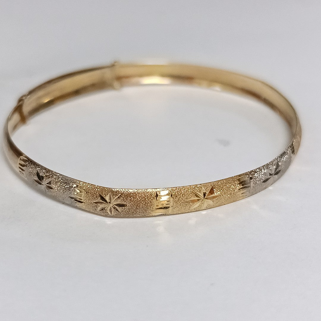 PULSERA RIGIDA ORO 10 K 4.5 GRMS (SEMINUEVO)