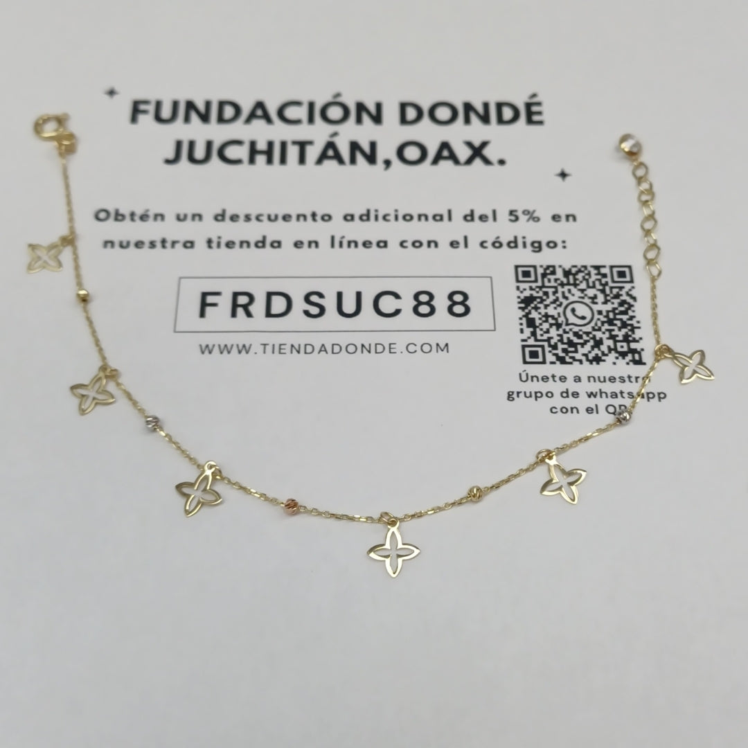 PULSERAS DAMA ORO 14K 1.1 (NUEVO)