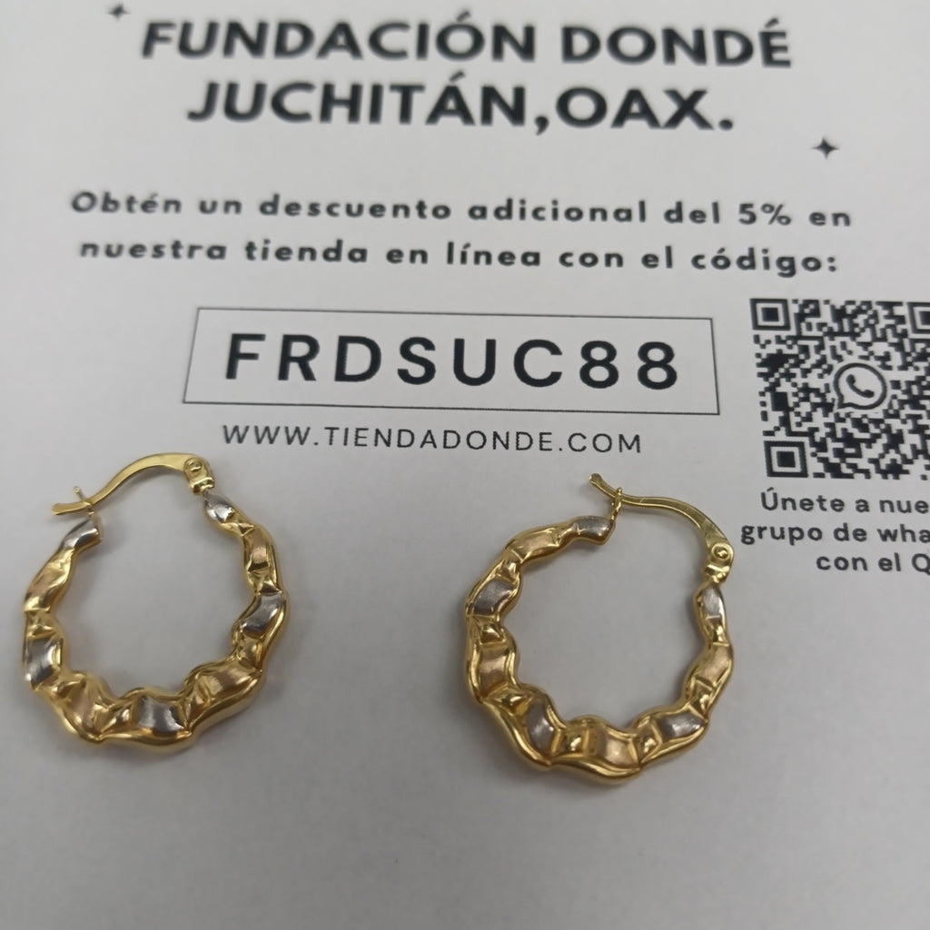 ARRACADAS ORO 14K 2 (NUEVO)