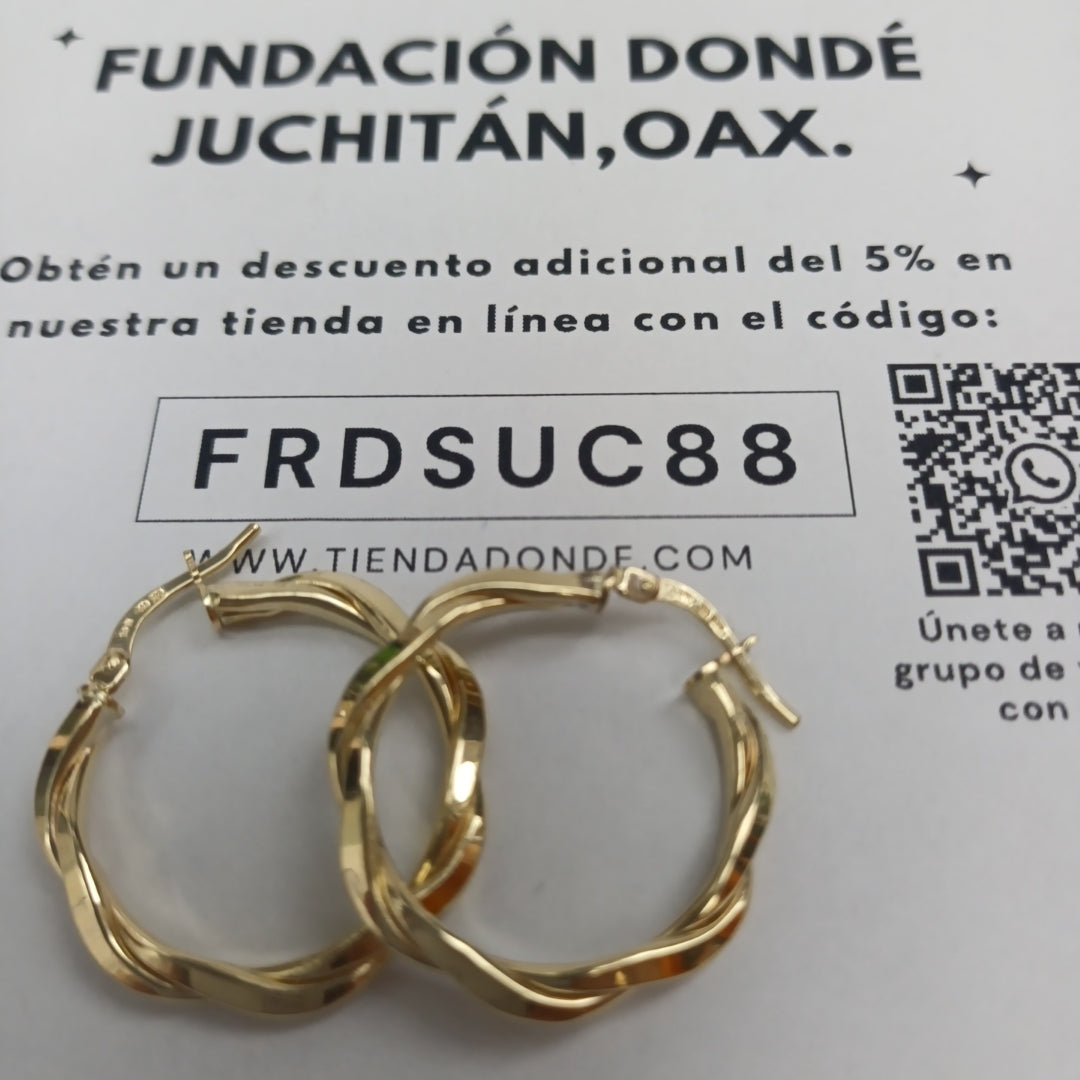 ARRACADAS ORO 14K 2 (NUEVO)