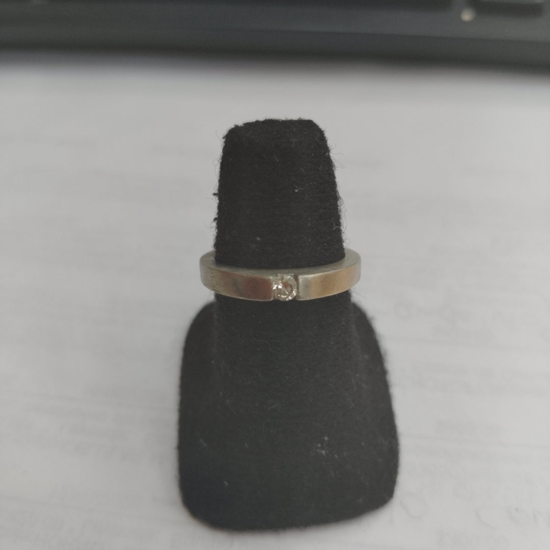 ANILLO ORO BLANCO 8 K 3,60 GRMS (SEMINUEVO)
