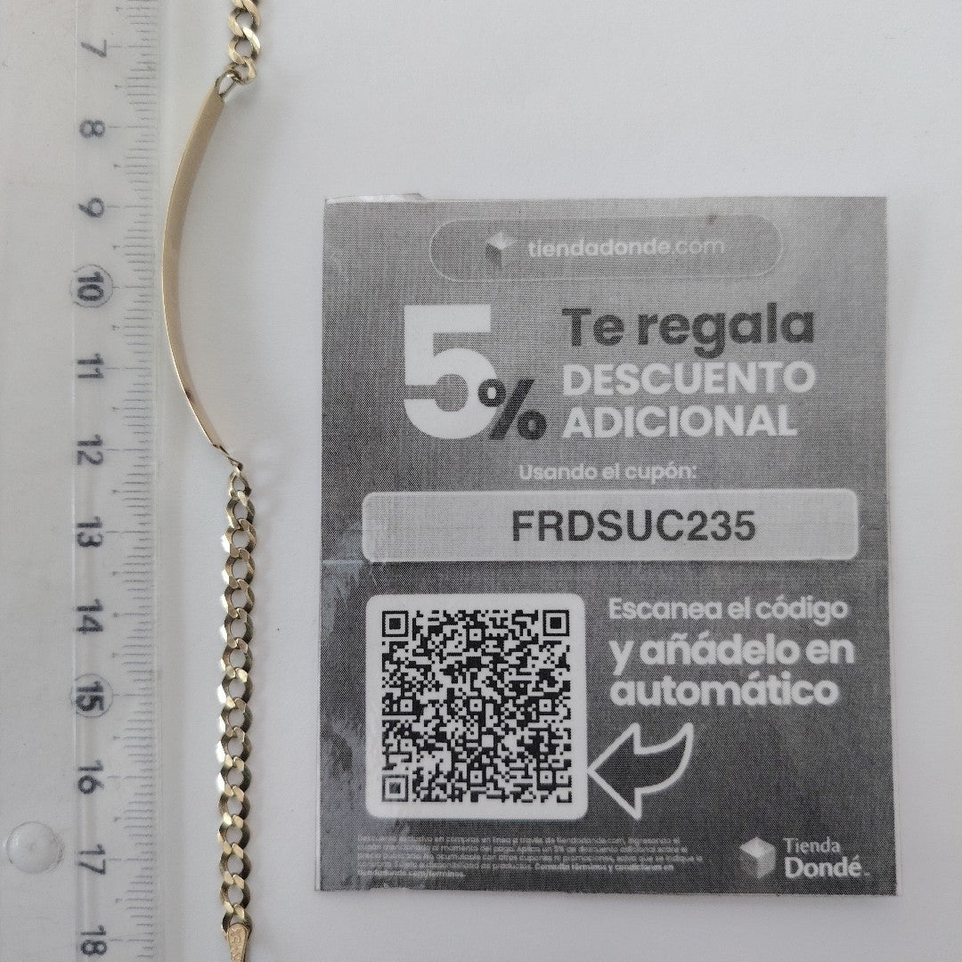 ESCLAVA ORO 10 K 3.6 GRMS (SEMINUEVO)