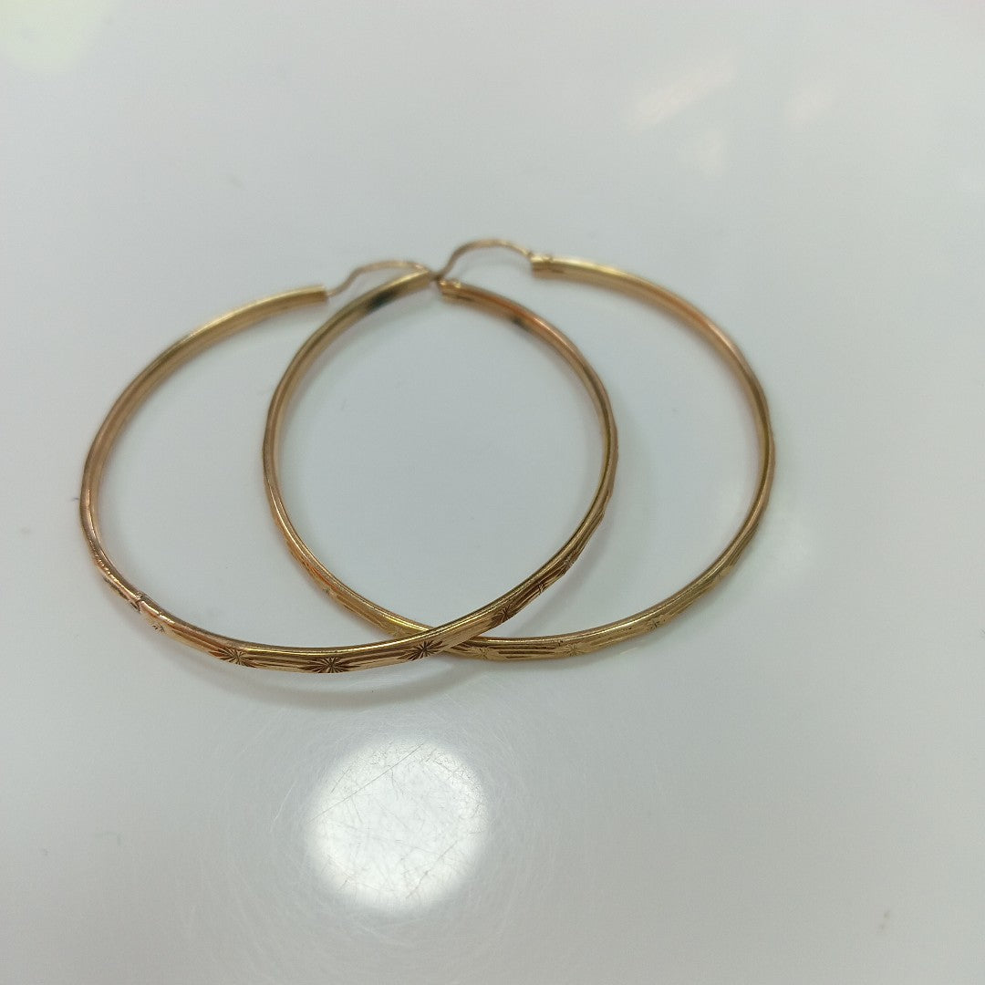 ARRACADAS PAR ORO 10 K 3.7 GRMS (SEMINUEVO)