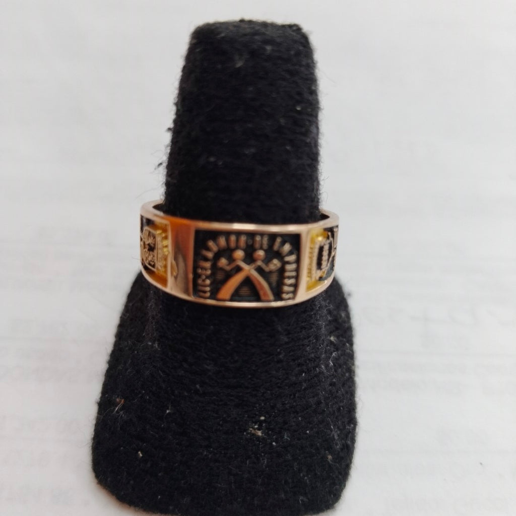 ANILLO DE GRADUACIÓN ORO 10 K 5 GRMS (SEMINUEVO)