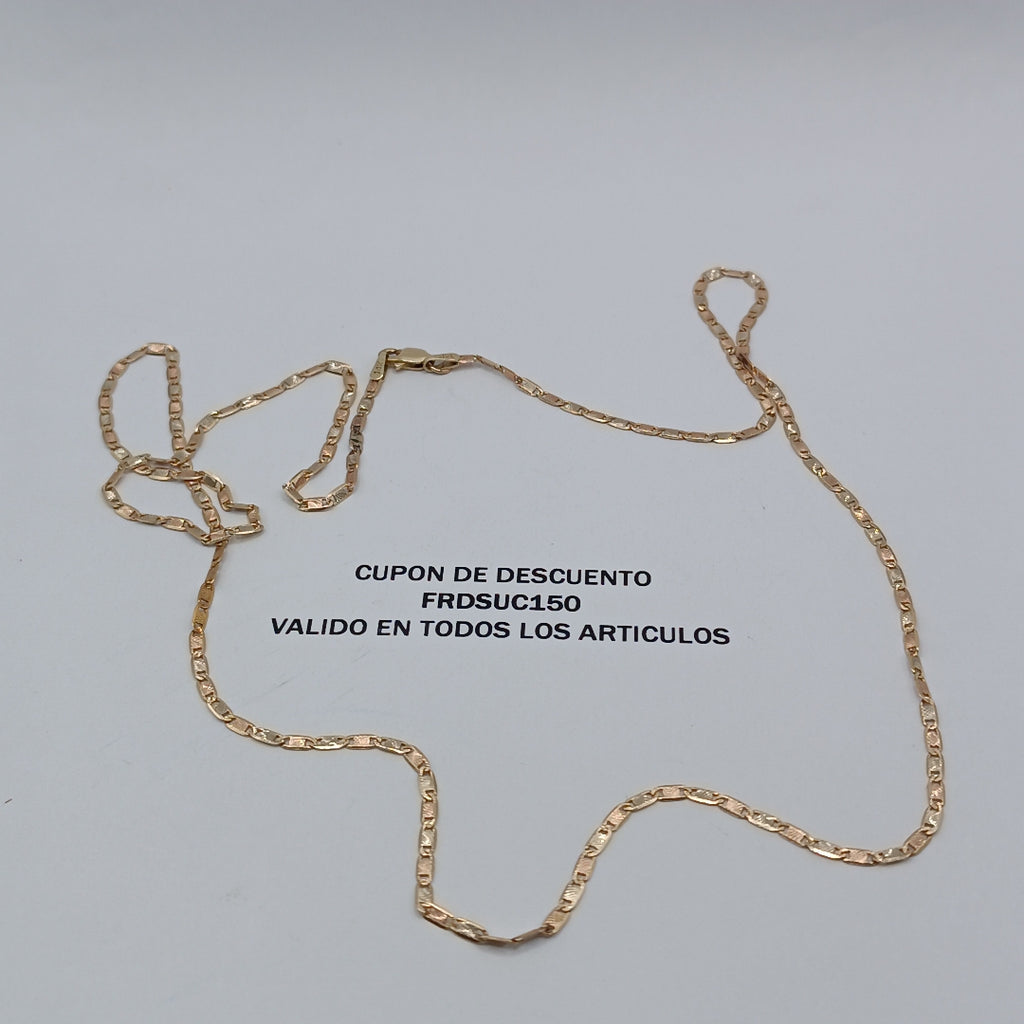CADENA ORO COMBINADO 14 K 4.4 GRMS (SEMINUEVO)