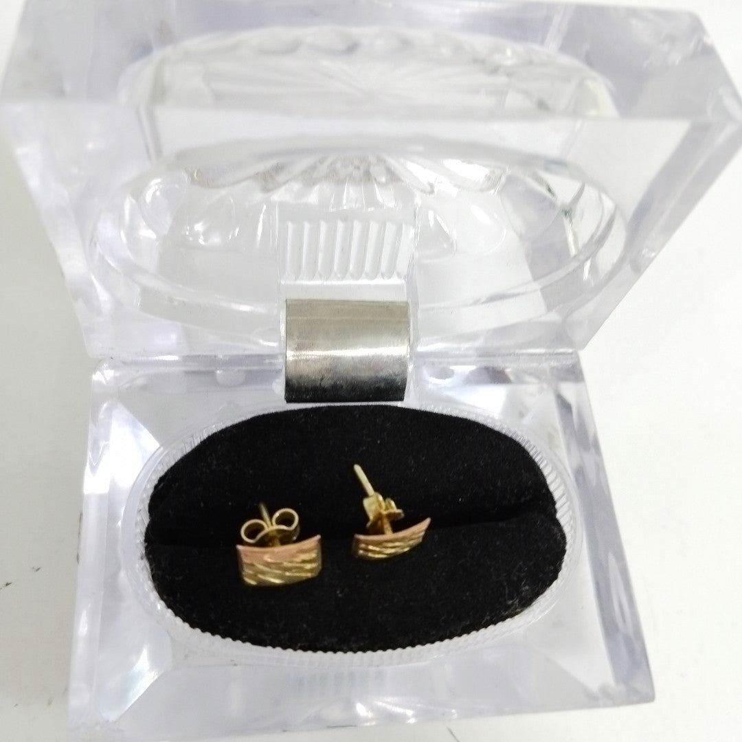 BROQUELES PAR ORO 14 K 1,10 GRMS (SEMINUEVO)