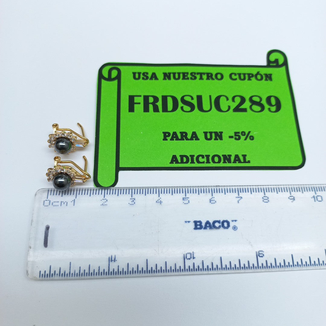 ARETES PAR ORO 14 K 5,00 GRMS (SEMINUEVO)