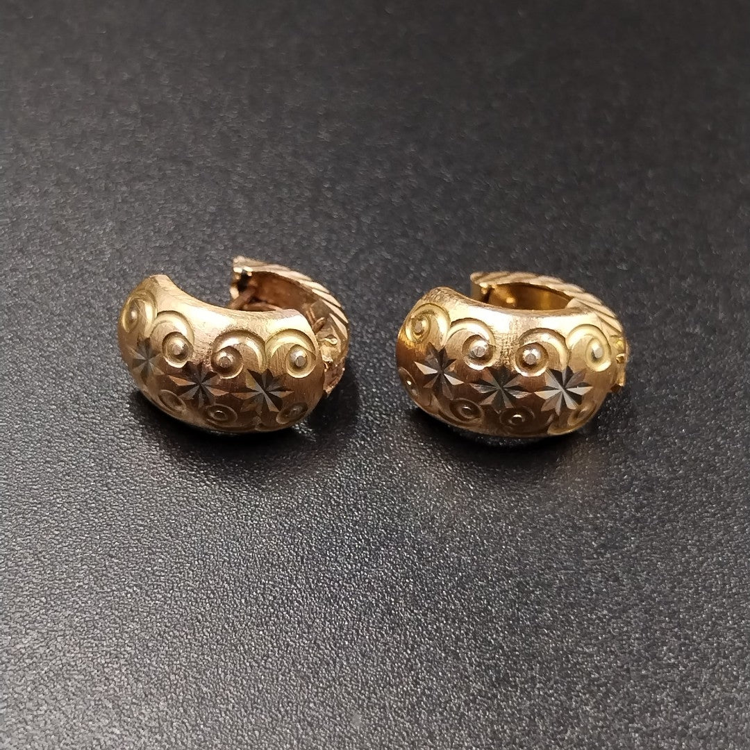 ARRACADAS PAR ORO 14 K 2.6 GRMS (SEMINUEVO)