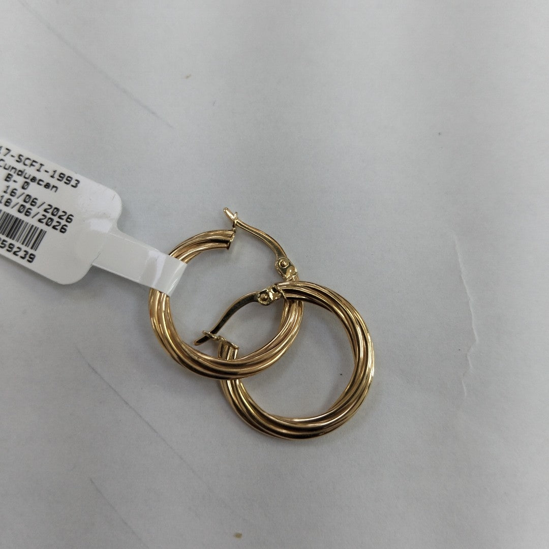 ARRACADAS ORO 10K 1.5 (NUEVO)