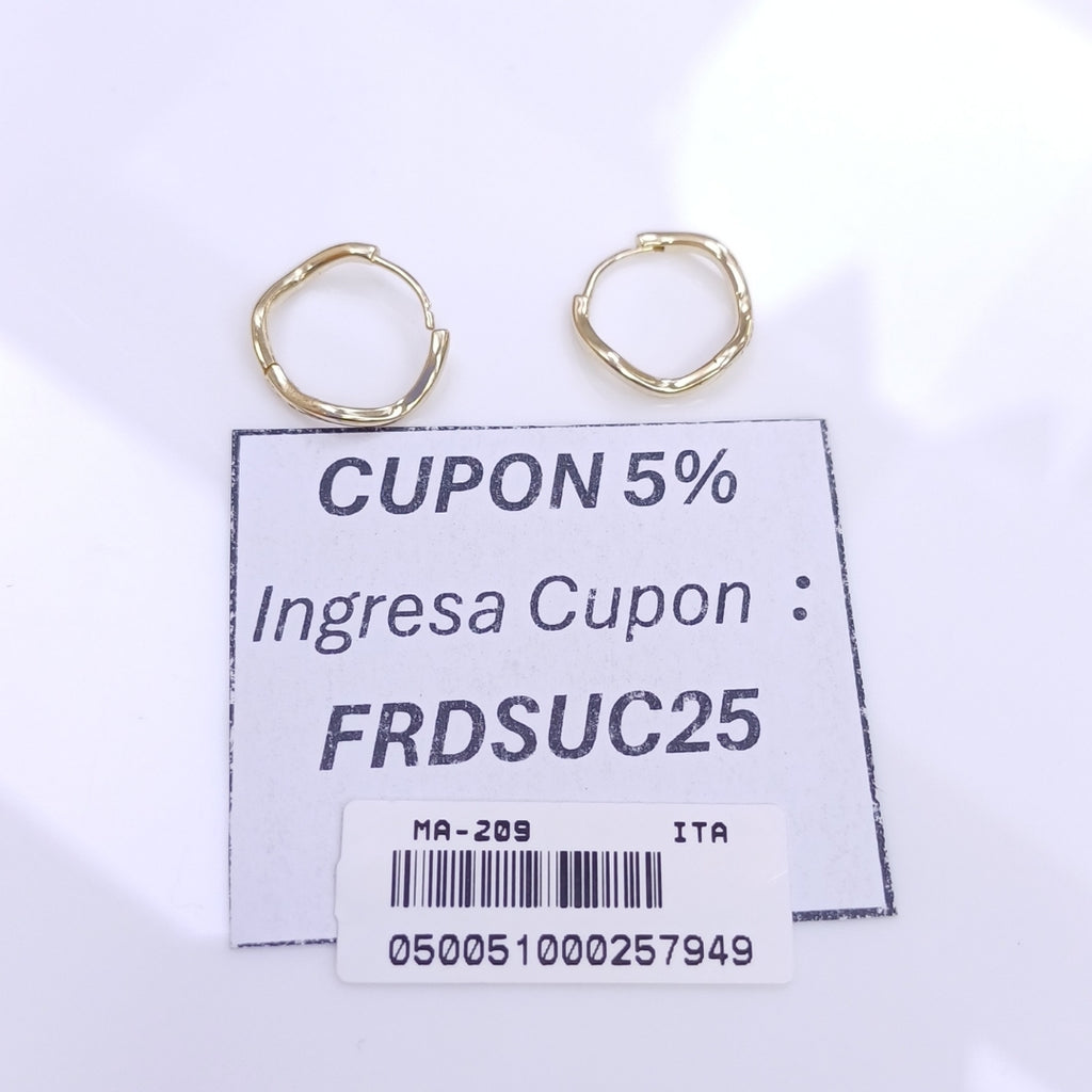 HUGGIES ORO 14K 1.3 (NUEVO)