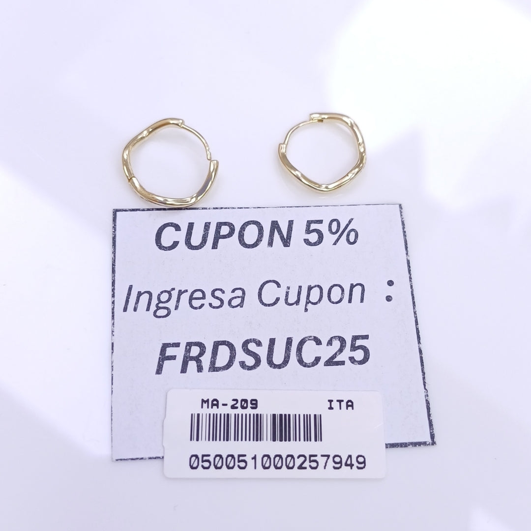 HUGGIES ORO 14K 1.3 (NUEVO)