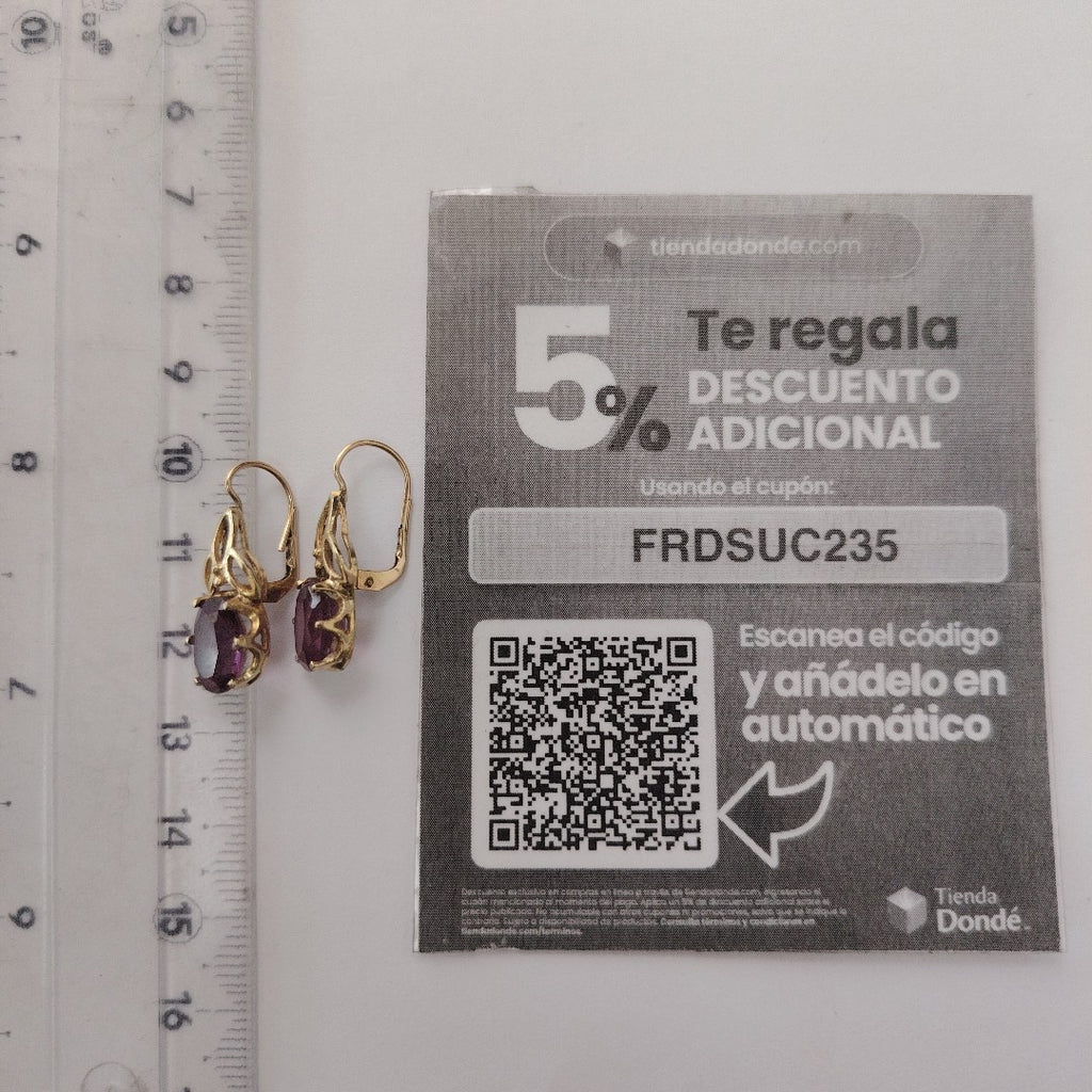 ARETES PAR ORO 10 K 3,50 GRMS (SEMINUEVO)
